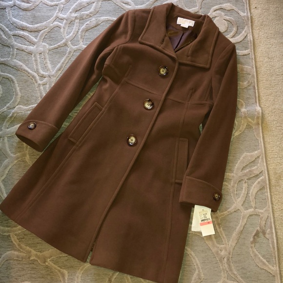 MICHAEL Michael Kors Jackets & Blazers - NWT🌷MICHAEL MICHAEL KORS🌷 Brown lambs wool coat